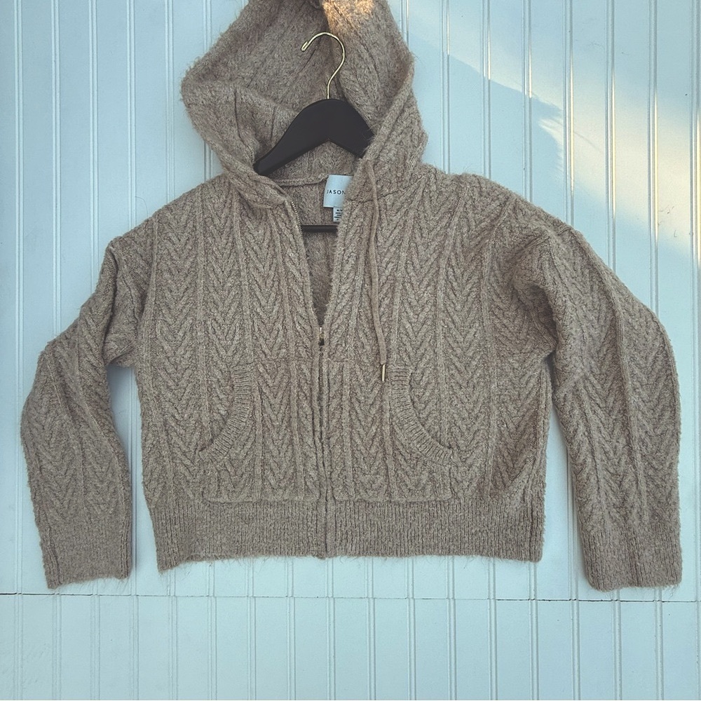 Jason Wu Tan Hooded Cardigan - Picture 2 of 7